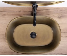 REA-U3305 -  Lavoar pentru blat WILMA RUSTIC 38x55 cm ceramică/cupru