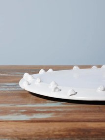 Farfurie alba din ceramica, D35cm Dante