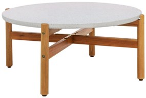 Masă de cafea Terracina acacia/terazzo, natural ø84,5x38,5 cm