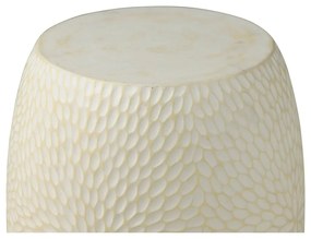 Măsuță auxiliară de grădină Bonami Selection Dalia, ø 40 cm, alb