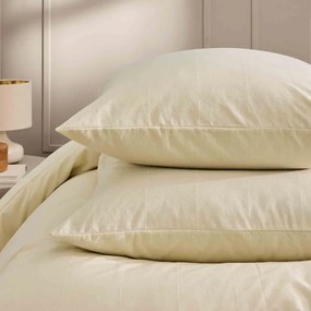 Lenjerie de pat fildeș pentru pat dublu, extinsă 240x220 cm Linella – douceur d'intérieur