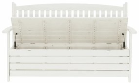 Bancă de grădină, alb, 150cm, AMULA