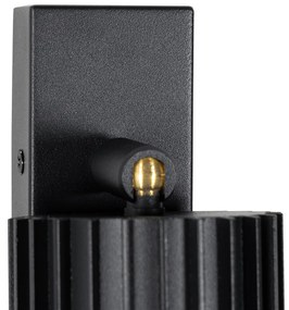 Proiector de plafon de design pentru exterior negru IP44 - Boris