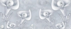 Tablou - Flori de perle (120x50 cm)