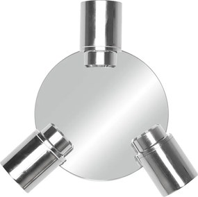 Spot argintiu lucios din metal Angelo – Trio