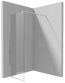 Paravan dus walk-in sticla securizata 70x200 cm crom Deante Kerria Plus 700x2000 mm, Crom lucios