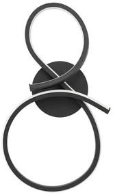 Aplică LED Eglo 901268 SERPINS LED/11,4W/230V 3000K negru