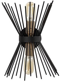 Aplică metalică Opviq lights Glykera, negru