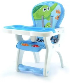 Scaun de masa multifunctional EURObaby HB-GY02 - Albastru