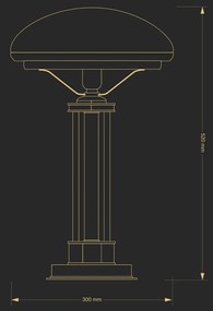 Veioza design clasic realizata manual Decor