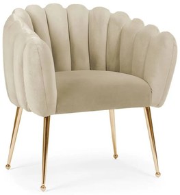 Scaun Lili bej/gold – H81 cm