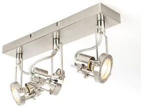 Spotlight industrial din oțel cu 3 lumini rotative și reglabile - Suplux