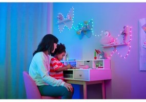 Instalație LED RGB dimabilă de Crăciun 100xLED 8 m USB Wi-Fi Twinkly TWKH100RGB-T