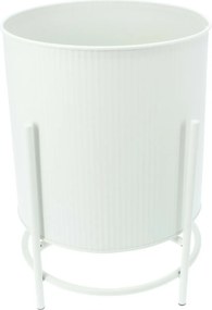 Set de suporturi metalice pentru flori Celano alb, 2 buc.