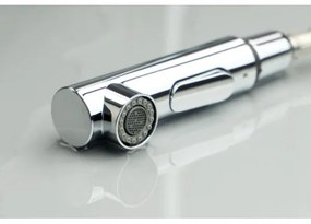 Deante BKM_073M - Baterie chiuvetă cu duș extractibil MOMI crom lucios