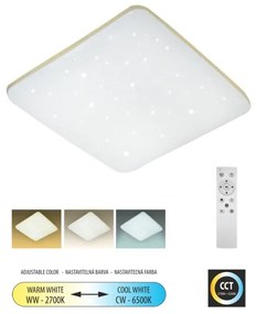 Plafonieră LED dimabilă MANA LED/36W/230V 2700-6500K + telecomandă