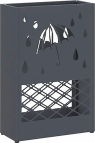 vidaXL Suport pentru umbrele Antracit 28 x 12 x 41 cm Oțel