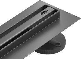 Mexen Flat 360° Slim scurgere liniară rotativă 150 cm, gun gray periat - 1E41150