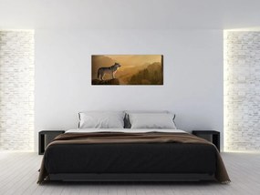 Tablou - Lup pe stăncă (120x50 cm)