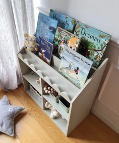 Biblioteca pentru copii Book Nook verde salvie H76 cm