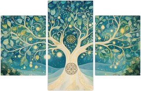 Tablou – Arbore magic cu spirale (90x60 cm)