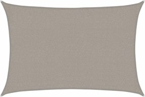 vidaXL Pânză parasolar, gri deschis dreptunghiular 2x3 m HDPE 160 g/m²