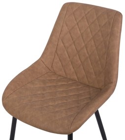 Set 2 buc. scaune pentru sufragerie Masar (maro auriu). Promo -43%. 1009941