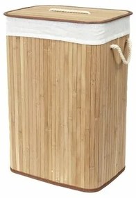 Compactor Coș pentru rufe murdare Bamboo dreptunghiular, natural