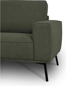 Colțar verde închis cu tapițerie din chenille (cu colț pe partea stângă/în formă de ”L”) Amsterdam – Scandic