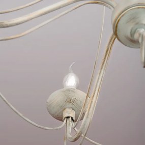 Lustră pe lanț Orion LU 1531/5 VELA 5xE14/40W/230V alb/auriu/patină