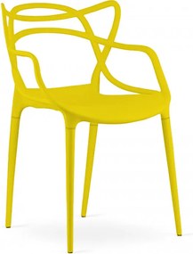 OFERTA Scaun din plastic galben KATO II. calitate inferioara