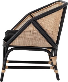 Fotoliu negru-bej țesut Loue - Bloomingville