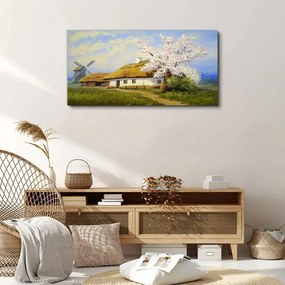 Tablou canvas Pictură Village Cottage
