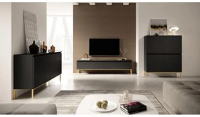 Dulap Bennasi B1  (negru + auriu). 1098847