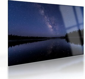 Tablou pe sticlă cu cerul nocturn (70x50 cm)