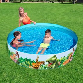 Piscina perete rigid, pentru copii, rotunda, pvc, 183x38 cm, bestway odyssey