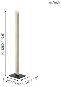Lampadar LED dimabil CAMACHO LED/22W/230V Eglo 99296