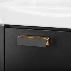 Set mobilier de baie cu lavoar Molly 40cm Gri