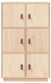 Dulap inalt, 67x40x108,5 cm, lemn masiv de pin 1, Maro