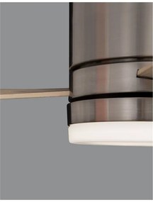 Ventilator de tavan cu telecomanda si iluminat SATIN nickel periat