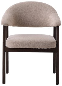 Set de scaune de sufragerie bej cu cotiere 2 buc. din lemn de stejar Elk – Unique Furniture