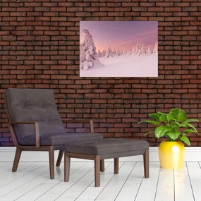 Tablou - Copaci sub așternut de zăpadă (70x50 cm)