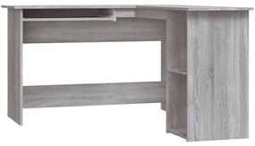 815385 vidaXL Birou de colț, gri sonoma, 120x140x75 cm, lemn prelucrat
