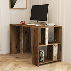 Masă PC Limni (Nuc + Marmură). 1067373