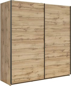Dulap TETRIX, stejar wotan, PAL, cu 2 usi, 183x60x196 cm