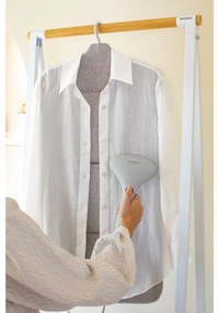 Umeras pentru calcare cu aburi pe verticala Brabantia Linn 1008935, Pliabil, Carlig pivotant 360°, Gri