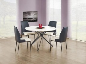 Masa metal + MDF Pixel alba - d 120 x h 76 cm