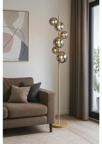 Lampadar LED Brilagi MILLA 7xG9/3W/230V auriu/fumuriu