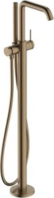 Baterie cada-dus freestanding Hansgrohe Tecturis S fara corp ingropat bronz periat