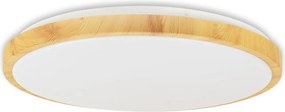 Plafoniera LED Erste Woody 45W 50cm, Design Modern Aspect Lemn, 3CCT 3000K-6000K, Corp Iluminat Elegant pentru Living, Dormitor, Eficienta 500mm